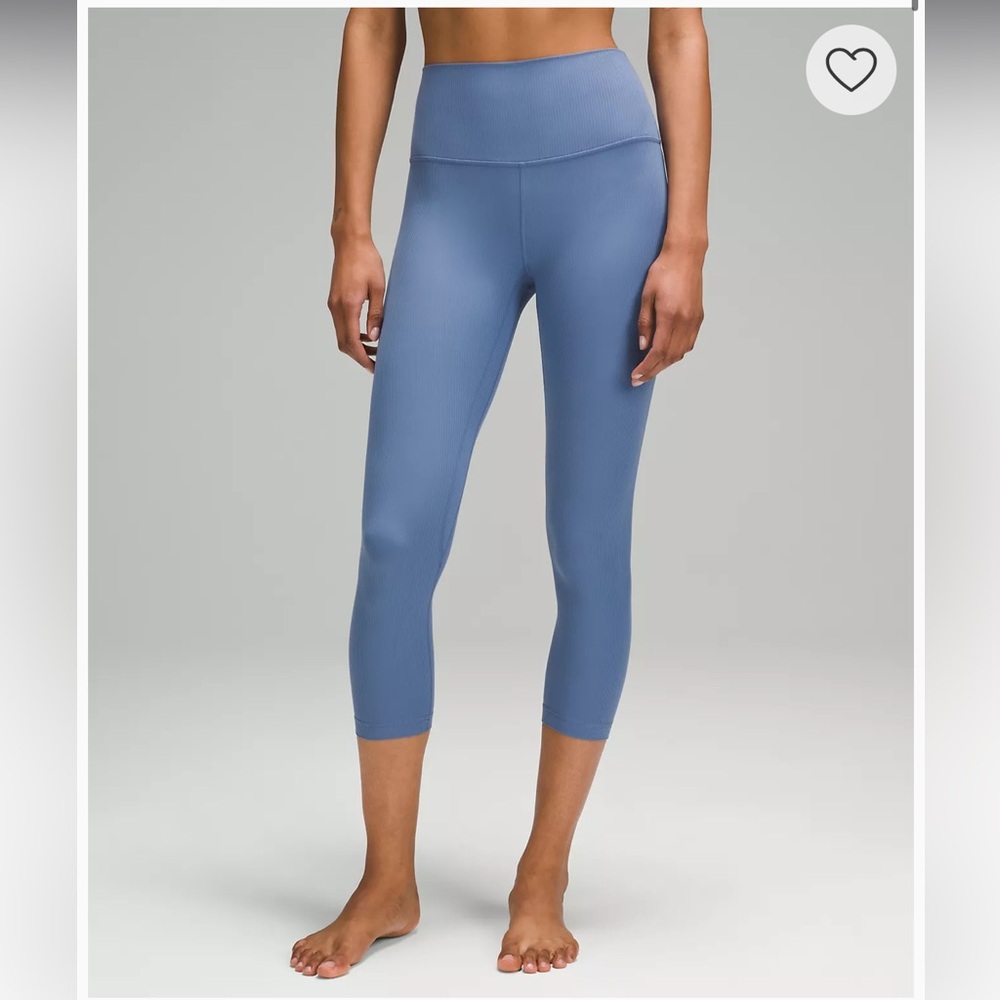 Lululemon Align Ribbed High-Rise Crop 23”